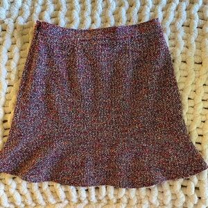 Loft short flare skirt